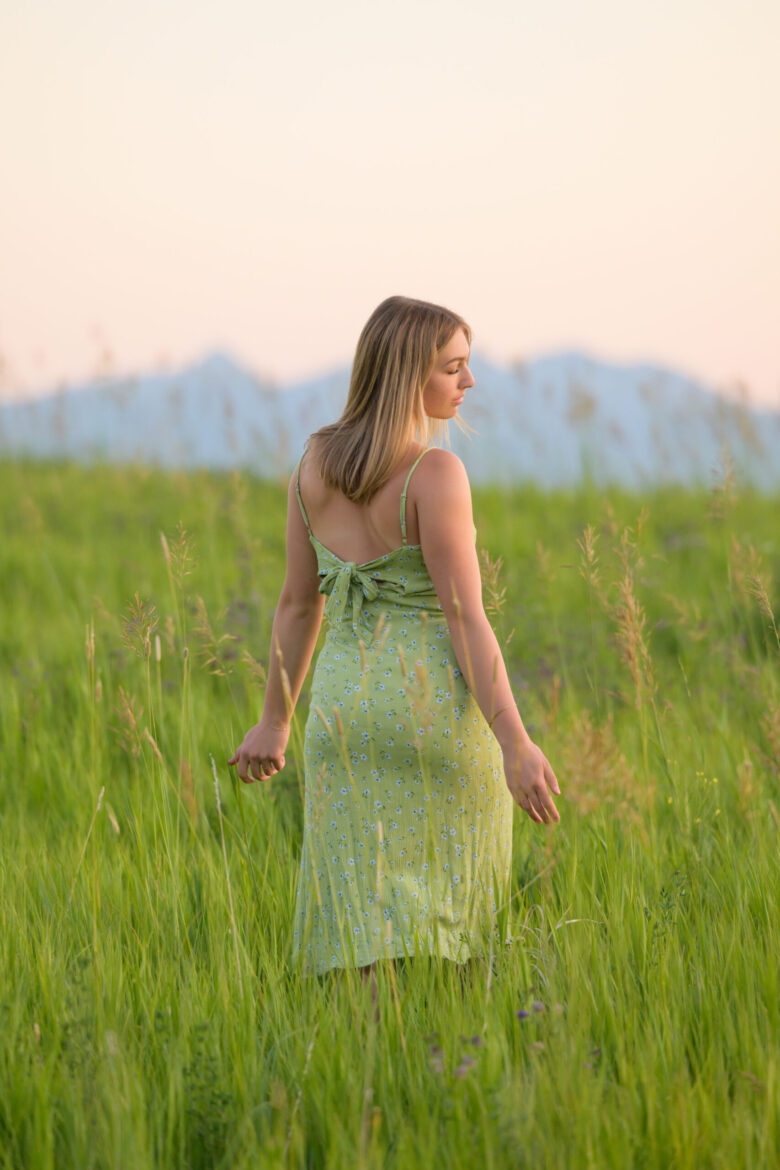 Senior photos green fields